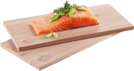 GEFU BBQ Grillplanken van cederhout - rookplankjes - 30 x 15 cm - 2 stuks