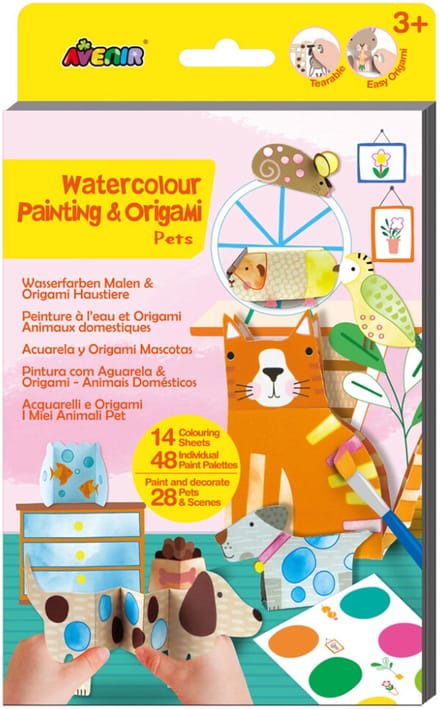Avenir waterschilderen huisdieren - creatief schilderen voor kinderen.