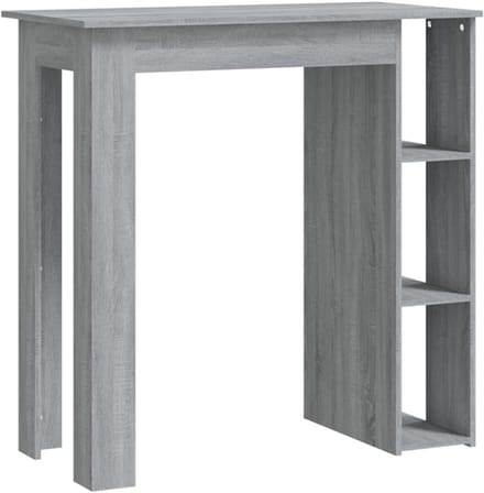 Bartafel met Plank - Hoge Tafel Bistro - Keuken en Eetkamer - 3 Opbergplanken