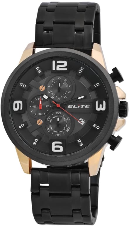 Elite Herenhorloge roestvrij staal Datumaanduiding