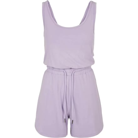 Urban Classics - Short Sleeveless Modal Playsuit - S - Paars