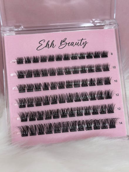 Press-on Lashes - EHH Beauty - 72 wimper stukjes - Zelf klevende wimper stukjes -Wimpers - Clusters