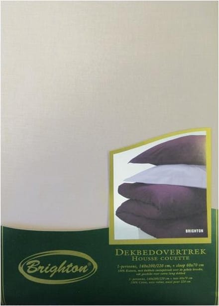 Brighton Uni Dekbedovertrek - Eenpersoons - 140x200/220 cm - Oud Rose