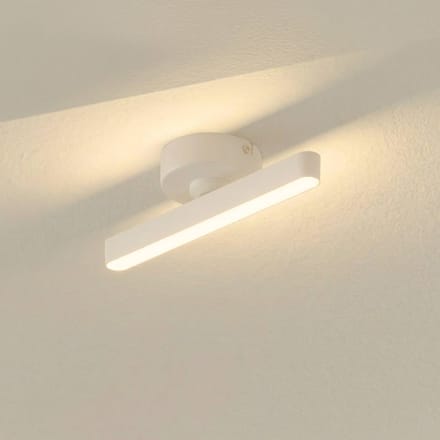 Lindby LED spot Eldrin, wit, 1-lamp, lichtstrip
