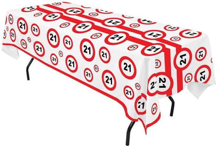Verkeersbord Tafelkleed 21 (270 x 136 cm)