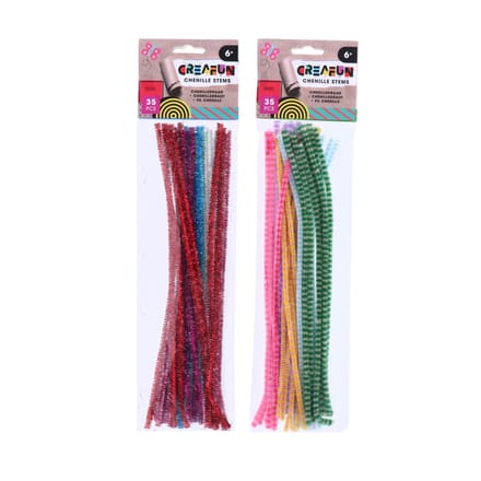 Creafun Chenille 35 stukjes 29 cm 2 assorti