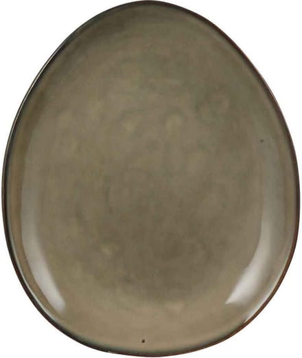 Mica Decorations tabo bord ovaal creme maat in cm: 22 x 18