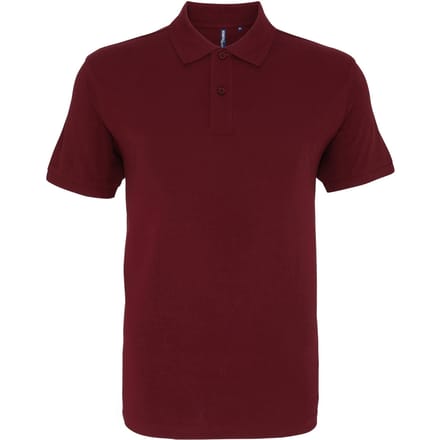 Asquith & Fox Heren Poloshirt met korte mouwen (Bourgondië)