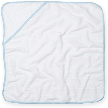 Baby Handdoek met capouchon/Babies' Hooded Towel, TC36, wit/mintgroen