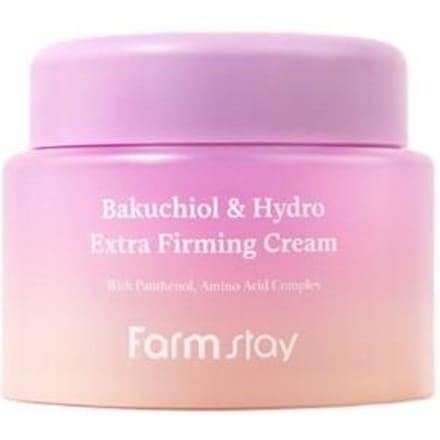 Farm Stay Bakuchiol & Hydro Extra Verstevigende Crème 100ml – Hydraterende + Verstevigende Oplossing, Koreaans pink