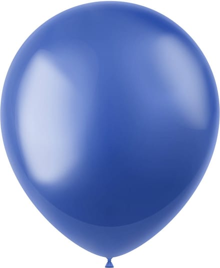 Ballonnen Radiant Royal Blue Metallic 33cm - 100 stuks