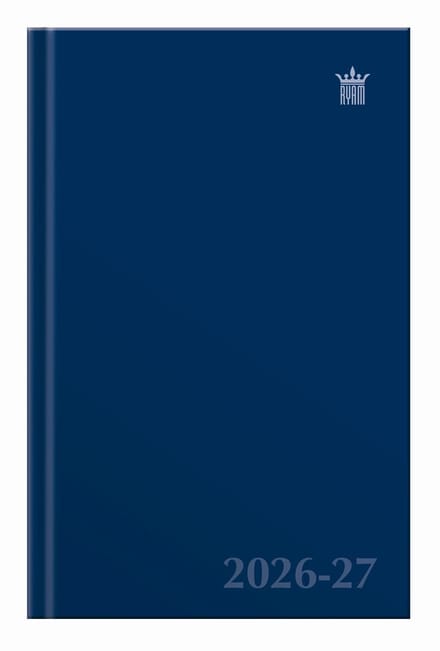 Ryam | Studie Agenda Uni | 2026/2027 | Genaaid gebonden | A5 | Donkerblauw |