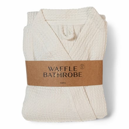 KUMAI - Wafel Badjas - Wit - Unisex