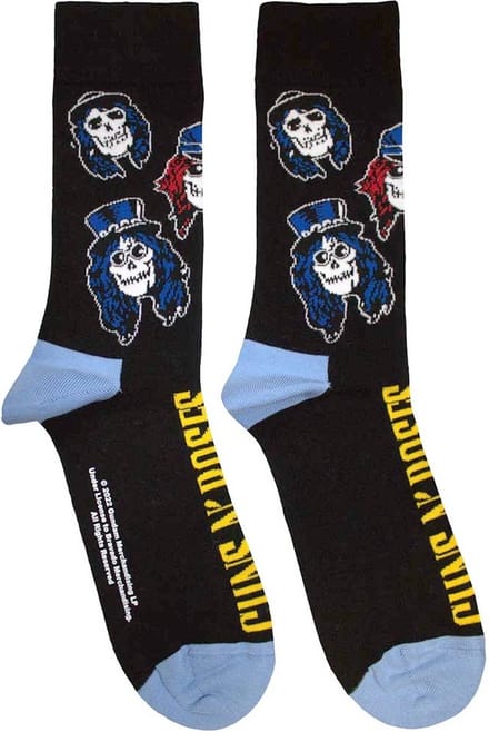 Guns N' Roses - Skulls Band Sokken - Zwart