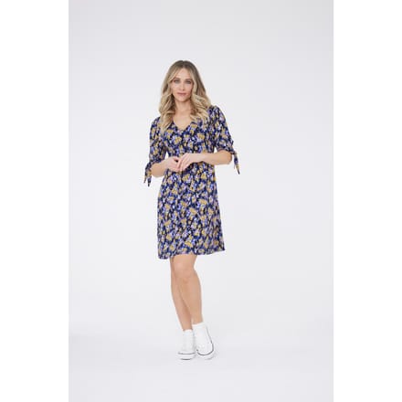 Korte jurk met bloemenprint