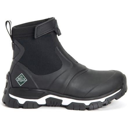 Muck Boots Apex Mid Zip Rubberen Zwarte/Witte Regenlaarzen