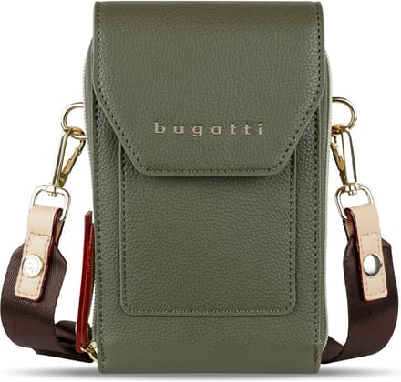 bugatti Schoudertas Telefoontasje Ella Crossover Purse Bag Olive Olijfgroen