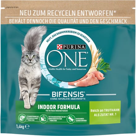 1,4kg Purina ONE Indoor Formula Droog Kattenvoer