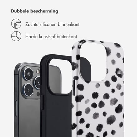 Selencia Hoesje - Geschikt voor Apple iPhone 13 Pro - Backcover - Trendy Leopard