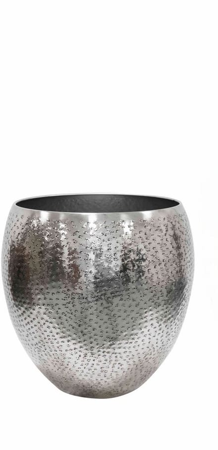Ter Steege Bloempot Selena Metaal Zilver D 31 cm H 30 cm