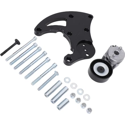 Kit Support Haut Compresseur AC R4 Camion SUV Support Compresseur Climatisation Remplacement pour LSX LQ4 LQ9 L92 black