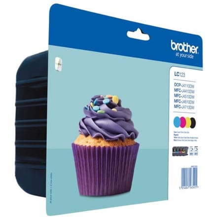 Brother LC-123 Value-pack zwart en kleur (Origineel Hoge Capaciteit)