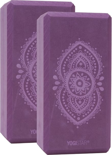 Yogablock yogiblock® basic - art collection - ajna chakra - aubergine - 2er-Set