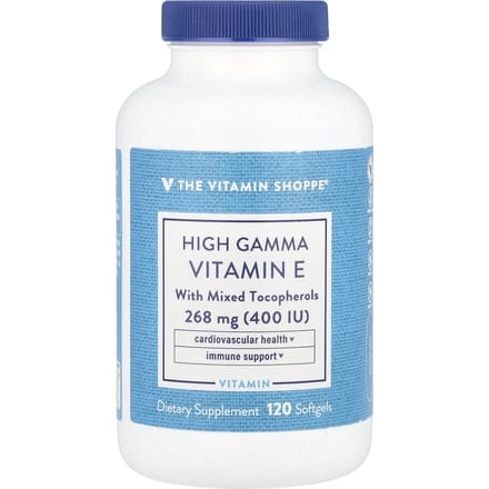 The Vitamin Shoppe, Vitamine E à Gamma Élevé, avec Tocophérols Mixtes, 120 Gélules Molles