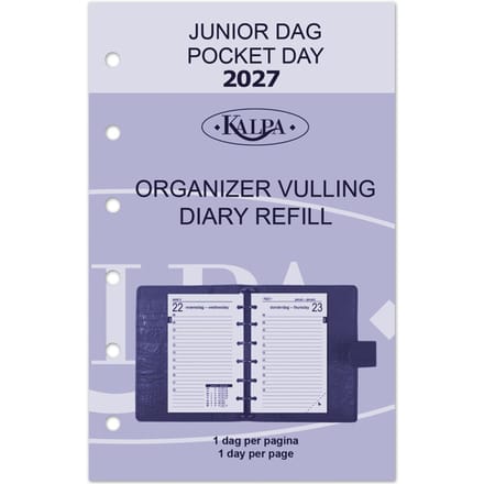 Agendavulling 2027 Kalpa Pocket 1dag/1pagina