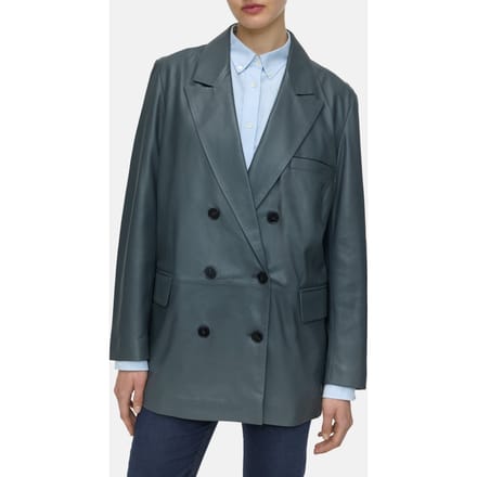 Closed Classic Blazer Pini Green Maat: S | Leren Jassen Outlet | Dames | Groen
