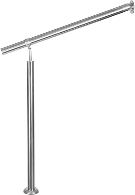 Trapleuning Balustrade - RVS Reling - Trap Beveiligen - Instelbare Hoek - 100 cm - Zilver