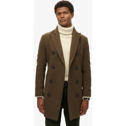 Superdry The Merchant Store - Town jas Khaki Grootte: M