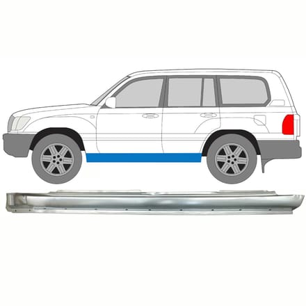 Volledige dorpel voor Toyota Land Cruiser J100 1998-2007 / Links
