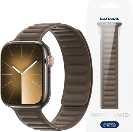 Dux - Ducis - Strap BL Magnetische band voor Apple Watch - 42 / 44 / 45 / 49 - mm - Donkergrijs
