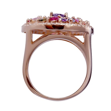 Orphelia Dames 925 Sterling Zilveren Ring - Roze ZR-7428/RG