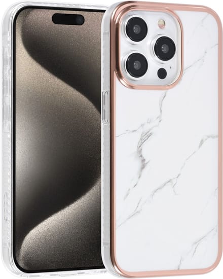 UNIQ Accessory Back Cover - Apple iPhone 15 Pro - Marble - Schokabsorberend & Krasbestendig