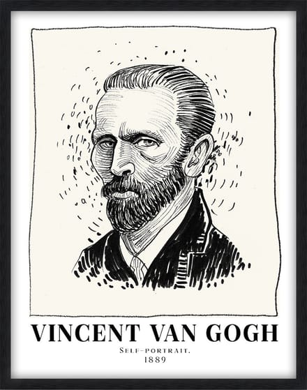 Schilderij met frame Vincent van Gogh