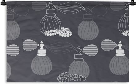 Wandkleed - Wanddoek - Parfum - Ketting - Design - 60x40 cm - Wandtapijt