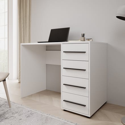 Meubella - Montalo - Bureau - Wit - 120x60x75 cm