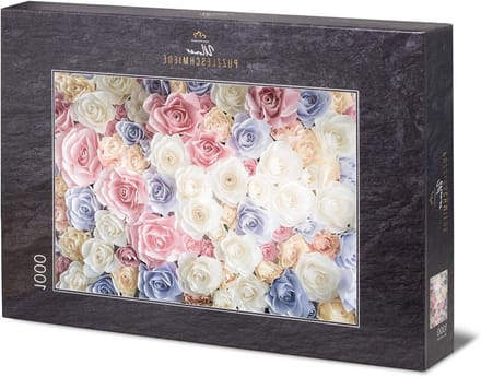 Legpuzzel Rozenliefde - Bloemenpuzzel Puzzelspel - Ontspannen Puzzelen - Premium Karton 1.9mm - 68 x 48 cm - Multicolor