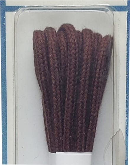 Cordial Veter - Middel Bruin - Dun Rond - Lengte 90 cm - Dikte 2 mm - Schoenveter