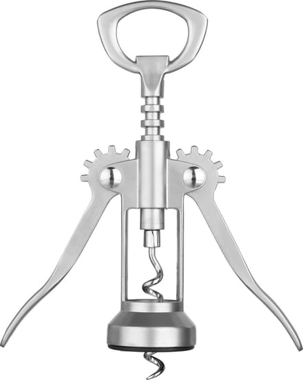 Kurkentrekker zilver 6 x 3 x 17 cm - Wijnopener