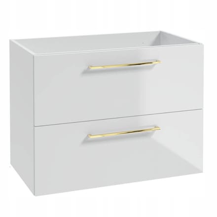 STAMAR - Badkamerkast 80cm met Wandcloset - Badkamermeubel - Wit