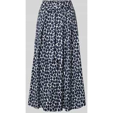 Midirok in allover-look met elastische tailleband
