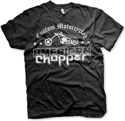 American Chopper Heren Tshirt -XL- Washed Logo Zwart