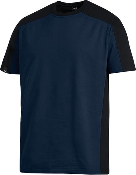 FHB MARC T-Shirt tweekleurig 90690 - Marine-Zwart - S