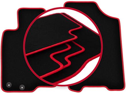 CARLUX-RED automatten voor: Nissan Navara IV pick-up (2014-)