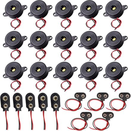 Set van 15 Elektronische Buzzer Alarm Sirenes voor Diverse Toepassingen