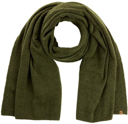 camel active Gebreide sjaal van een wolmix - Maat womenswear-OS - Olijf
