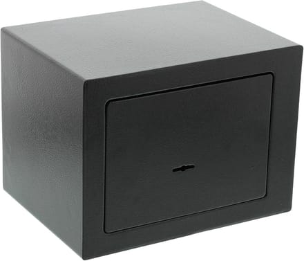SNJY® Kluis Brandwerend - Kluis met Sleutel - Mini Documentenkluis - 17D x 23B x 17H - Zwart